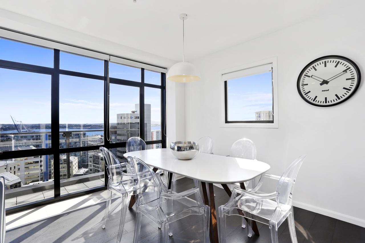 Central 12Th Floor Apt With City & Harbour Views Auckland Exteriör bild