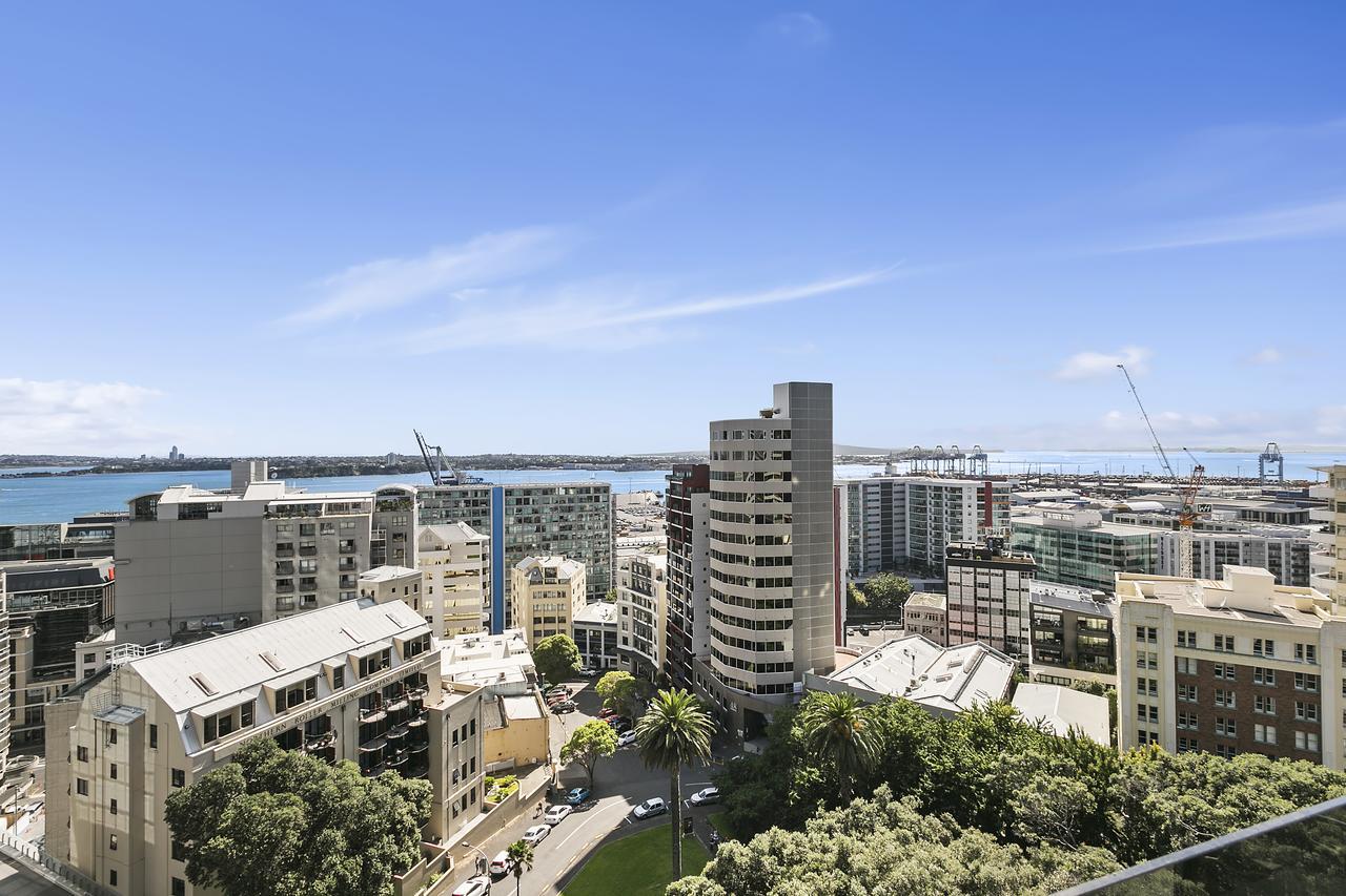 Central 12Th Floor Apt With City & Harbour Views Auckland Exteriör bild